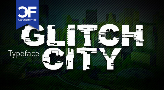 CF Glitch City font